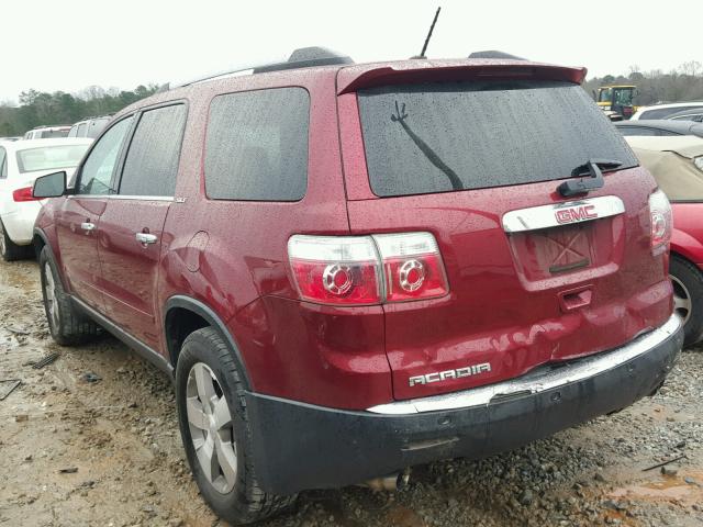 1GKLRMED3AJ148763 - 2010 GMC ACADIA SLT Qırmızı foto 3