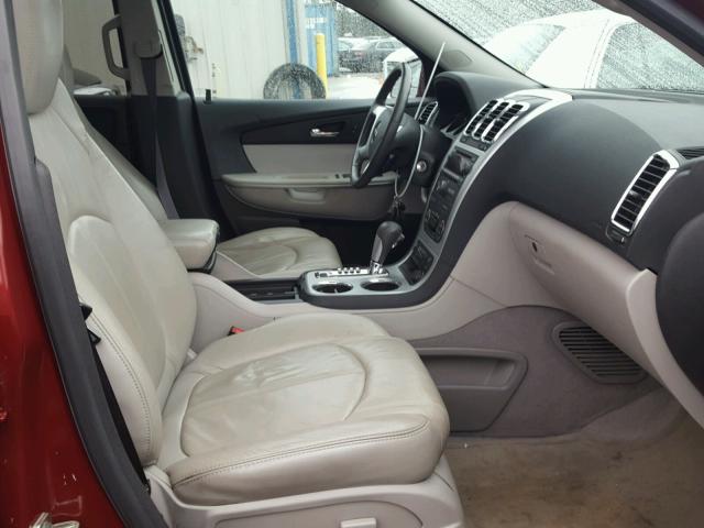 1GKLRMED3AJ148763 - 2010 GMC ACADIA SLT Qırmızı foto 5