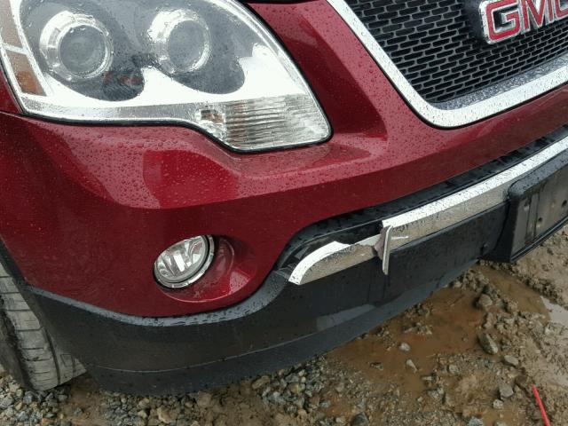 1GKLRMED3AJ148763 - 2010 GMC ACADIA SLT Qırmızı foto 9