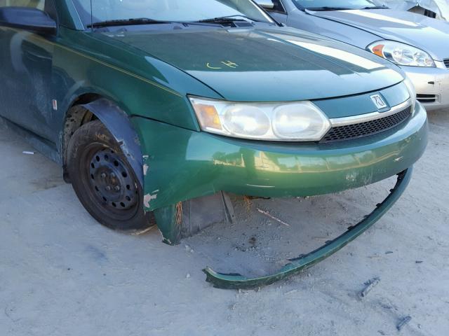 1G8AZ52F04Z153255 - 2004 SATURN ION LEVEL GREEN photo 9