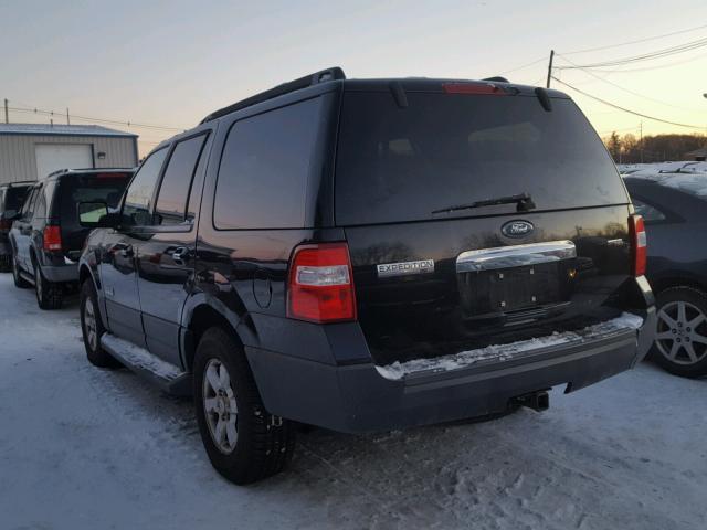 1FMFU16587LA35798 - 2007 FORD EXPEDITION BLACK photo 3