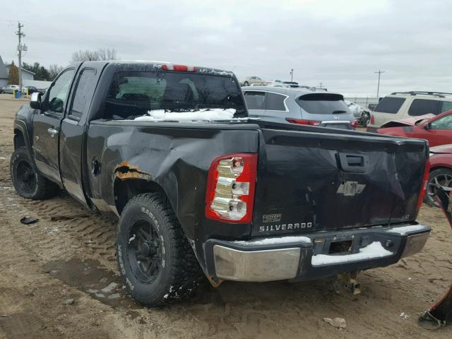 2GCEK19J581123844 - 2008 CHEVROLET SILVERADO BLACK photo 3