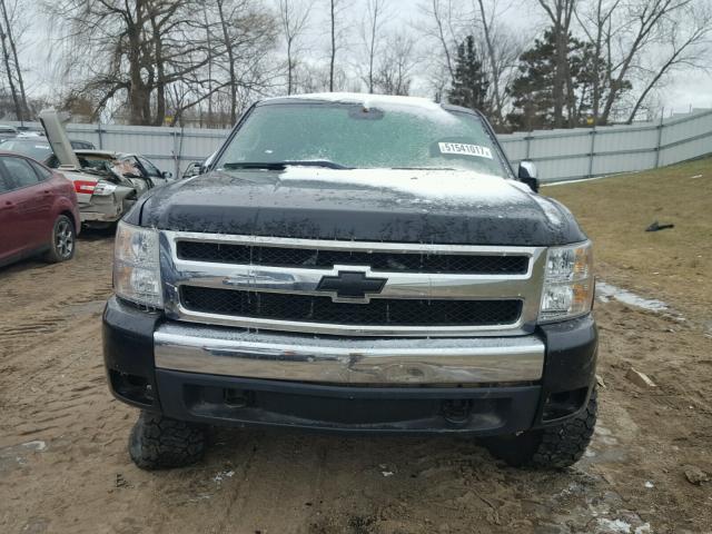 2GCEK19J581123844 - 2008 CHEVROLET SILVERADO BLACK photo 9