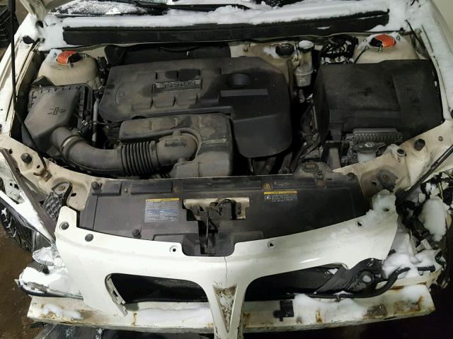 1G2ZG58B074204262 - 2007 PONTIAC G6 BASE WHITE photo 7