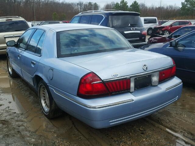 2MEFM75W61X692903 - 2001 MERCURY GRAND MARQ BLUE photo 3