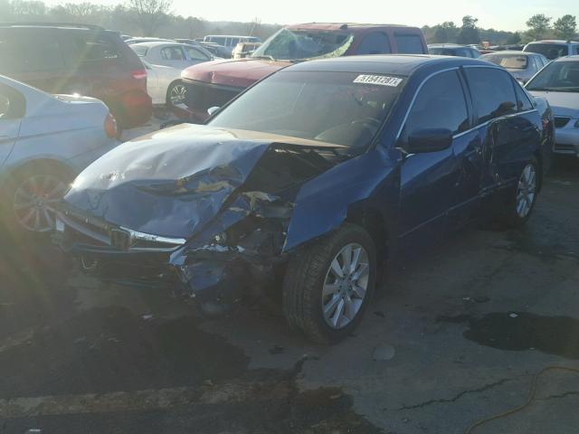 1HGCM66596A009324 - 2006 HONDA ACCORD EX BLUE photo 2