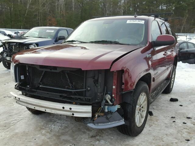 1GNFK13538R245245 - 2008 CHEVROLET TAHOE K150 BURGUNDY photo 2