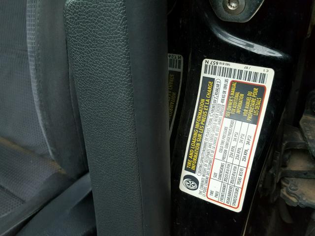 3VWJM71K88M013103 - 2008 VOLKSWAGEN JETTA S 黑色 照片 10