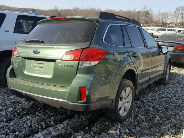 4S4BRCCC4C3237577 - 2012 SUBARU OUTBACK 2. GREEN photo 4