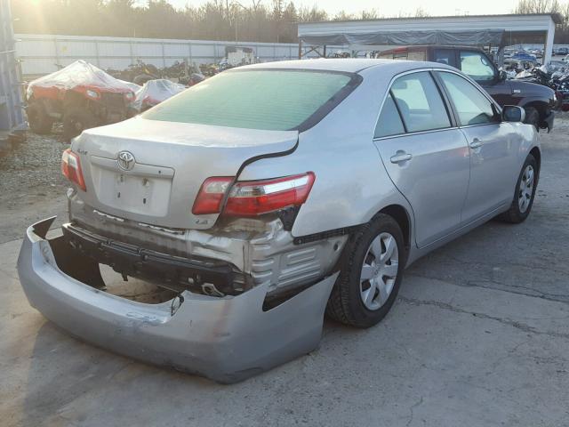 4T1BE46K27U509578 - 2007 TOYOTA CAMRY LE A SILVER photo 4