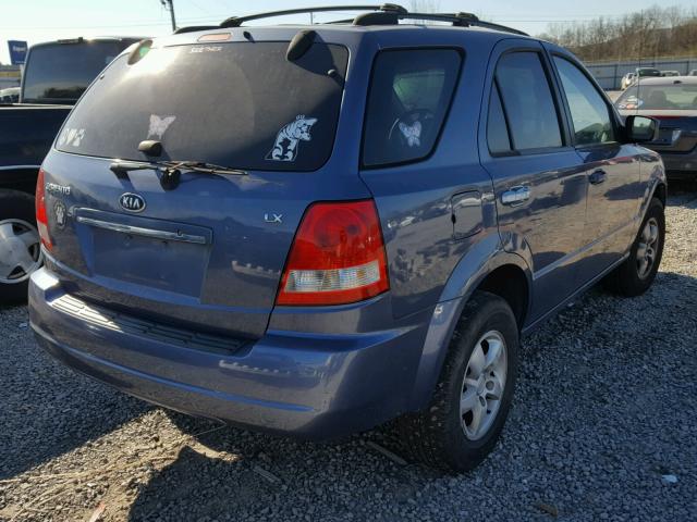 KNDJD733865602471 - 2006 KIA SORENTO EX BLUE photo 4