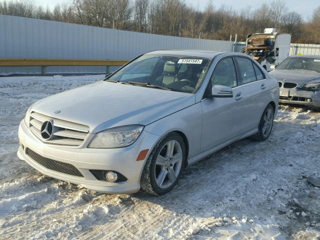 WDDGF8BBXAR094921 - 2010 MERCEDES-BENZ C 300 4MAT SILVER photo 2