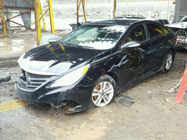 5NPEB4AC4EH946113 - 2014 HYUNDAI SONATA GLS BLACK photo 2