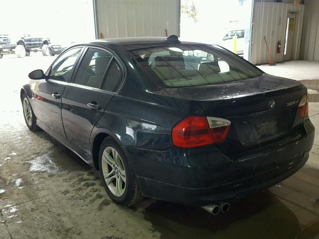 WBAVC93558K037499 - 2008 BMW 328 XI GREEN photo 3