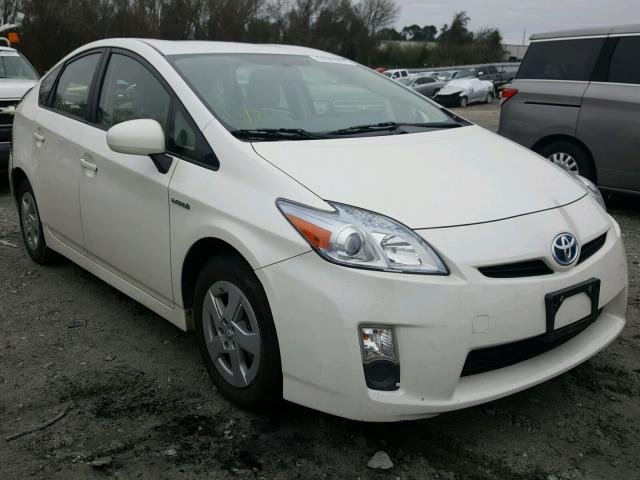 JTDKN3DU0A0025071 - 2010 TOYOTA PRIUS WHITE photo 1