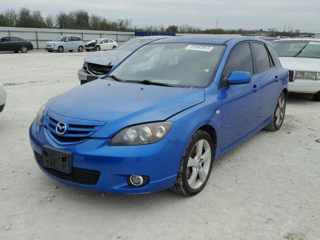 JM1BK143941143428 - 2004 MAZDA 3 HATCHBAC BLUE photo 2