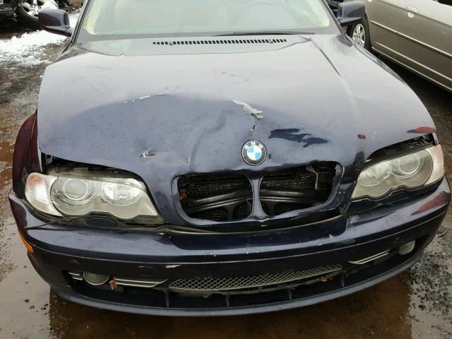 WBABN53472JU28390 - 2002 BMW 330 CI BLUE photo 9