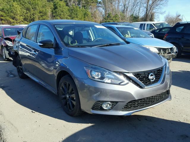 3N1AB7AP0HY306686 - 2017 NISSAN SENTRA S GRAY photo 1