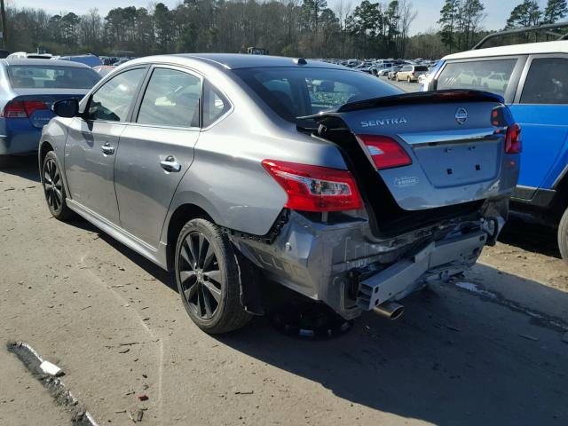 3N1AB7AP0HY306686 - 2017 NISSAN SENTRA S GRAY photo 3