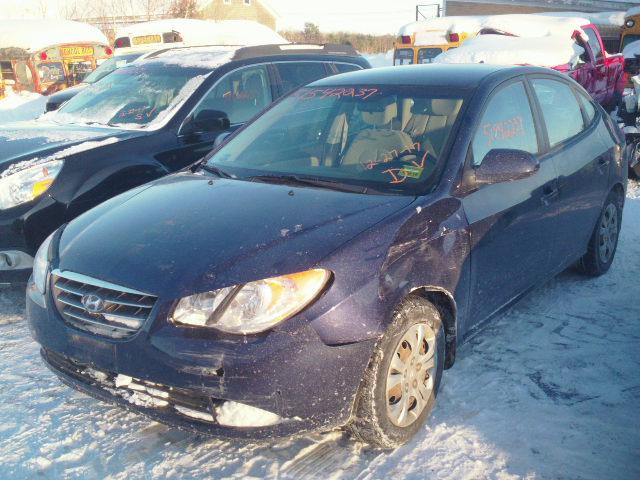 KMHDU46D39U789205 - 2009 HYUNDAI ELANTRA GL BLUE photo 2