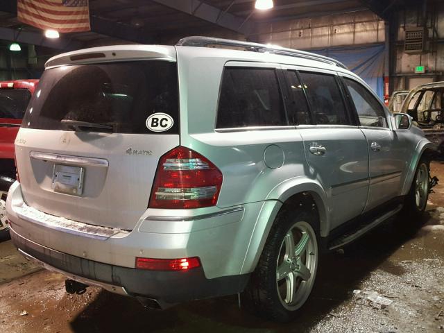 4JGBF86E69A522949 - 2009 MERCEDES-BENZ GL 550 4MA SILVER photo 4