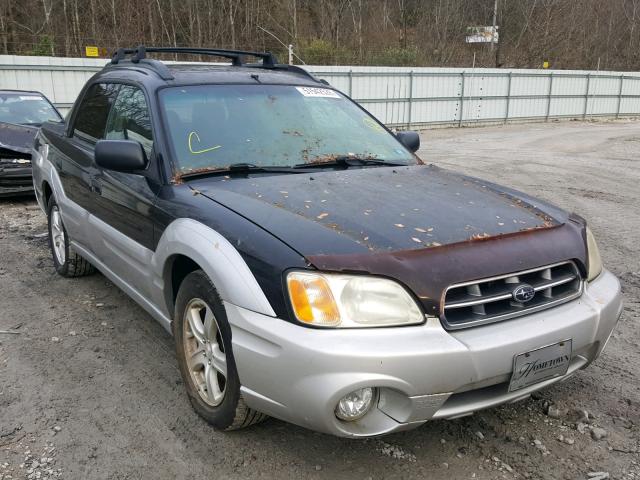 4S4BT62C937111809 - 2003 SUBARU BAJA SPORT BLACK photo 1