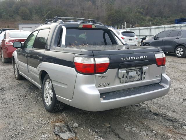 4S4BT62C937111809 - 2003 SUBARU BAJA SPORT BLACK photo 3