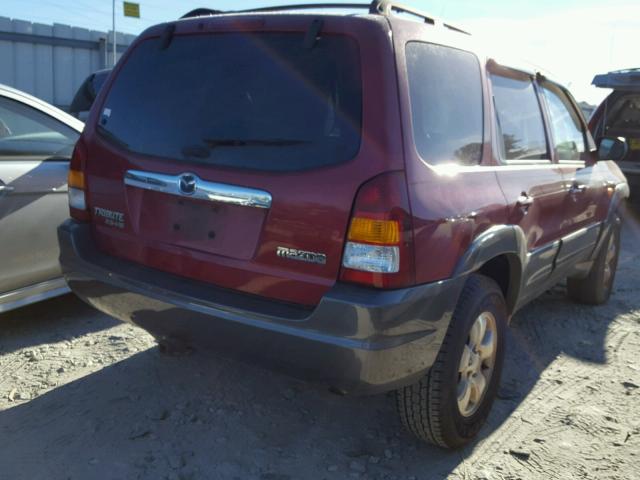 4F2CZ06173KM19054 - 2003 MAZDA TRIBUTE ES RED photo 4