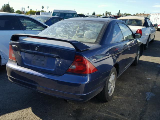 1HGEM22953L069918 - 2003 HONDA CIVIC EX BLUE photo 4