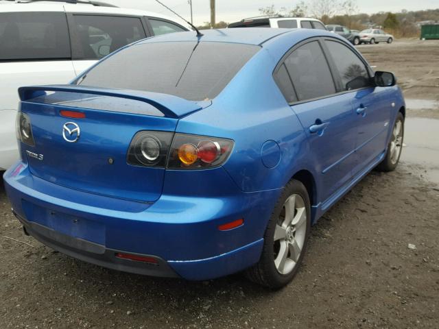 JM1BK323261414377 - 2006 MAZDA 3 S BLUE photo 4