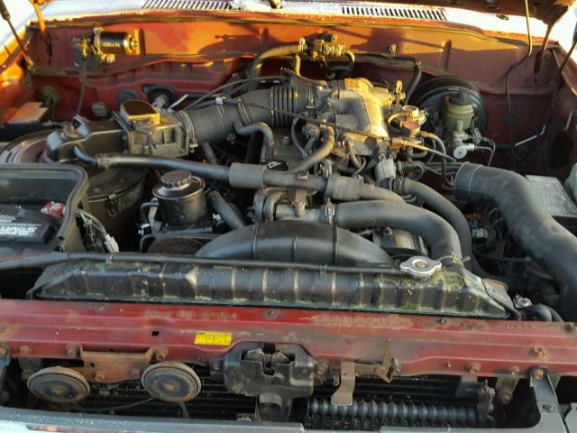 JT3FJ80W1M0032525 - 1991 TOYOTA LAND CRUIS RED photo 7