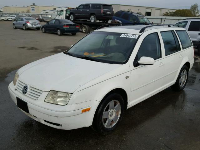 WVWSK61J52W115593 - 2002 VOLKSWAGEN JETTA GLS WHITE photo 2