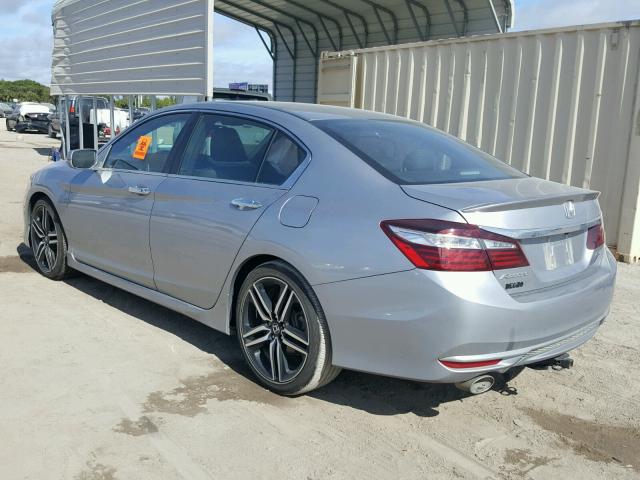 1HGCR2F52HA802445 - 2017 HONDA ACCORD SPO GRAY photo 3