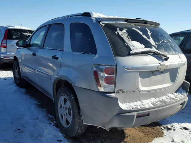 2CNDL13F756022151 - 2005 CHEVROLET EQUINOX LS SILVER photo 3