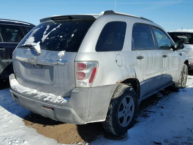 2CNDL13F756022151 - 2005 CHEVROLET EQUINOX LS SILVER photo 4