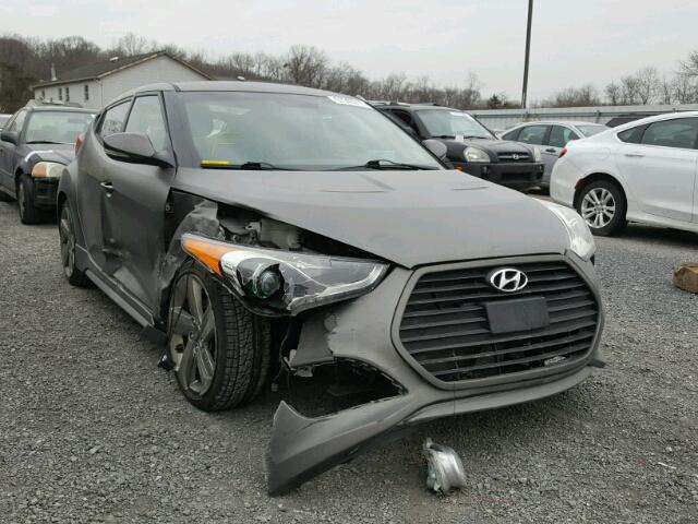 KMHTC6AE9DU135943 - 2013 HYUNDAI VELOSTER T CHARCOAL photo 1