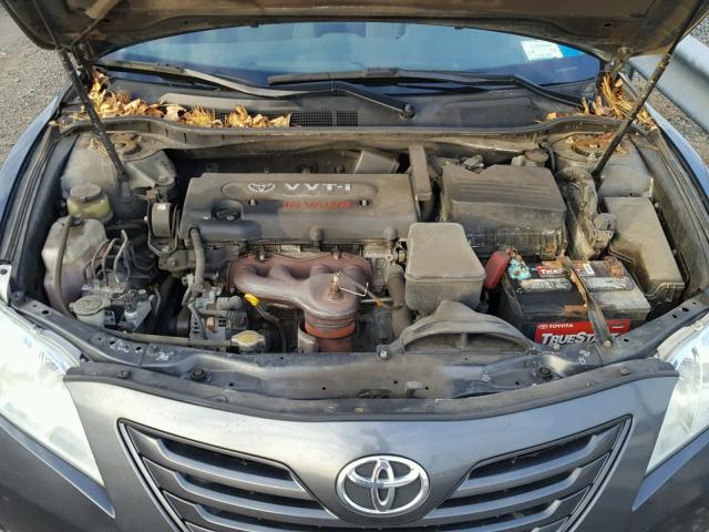 4T1BE46K89U265874 - 2009 TOYOTA CAMRY BASE GRAY photo 7