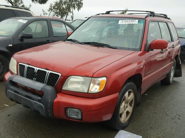 JF1SF65661H730320 - 2001 SUBARU FORESTER S RED photo 2