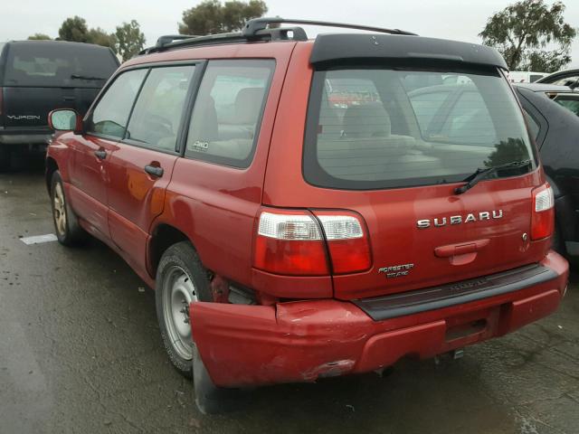 JF1SF65661H730320 - 2001 SUBARU FORESTER S RED photo 3
