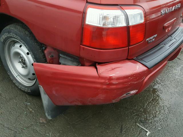 JF1SF65661H730320 - 2001 SUBARU FORESTER S RED photo 9