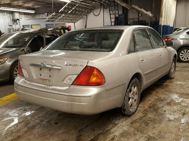 4T1BF28B71U183220 - 2001 TOYOTA AVALON XL SILVER photo 4