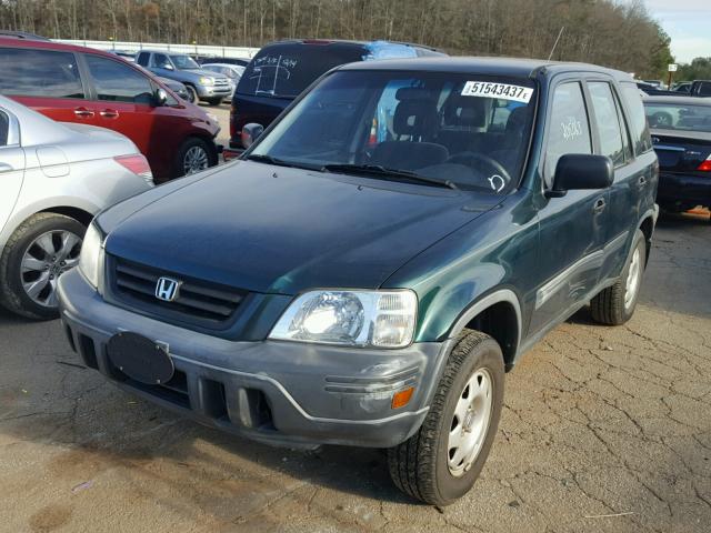 JHLRD28421S016174 - 2001 HONDA CR-V LX GREEN photo 2