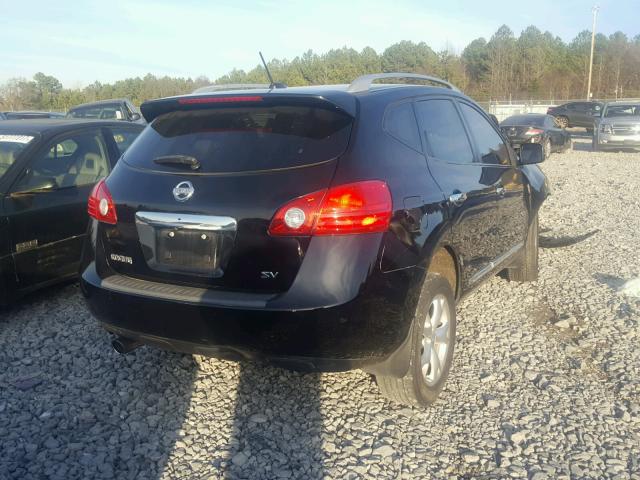 JN8AS5MT4BW162184 - 2011 NISSAN ROGUE S BLACK photo 4