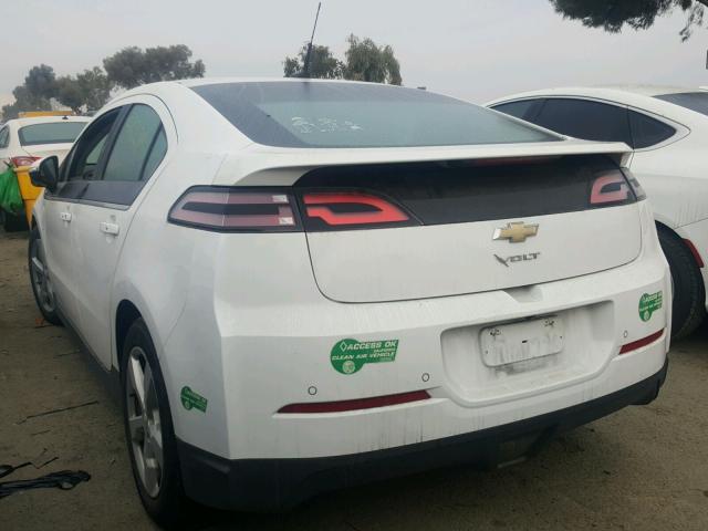 1G1RF6E42EU170406 - 2014 CHEVROLET VOLT WHITE photo 3