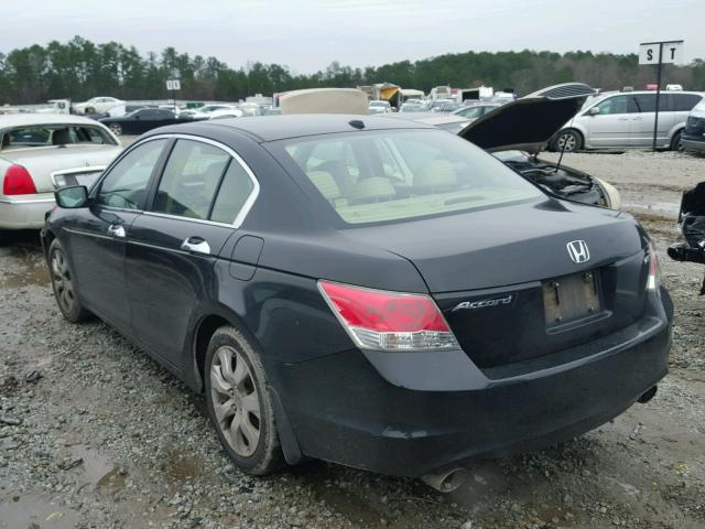 1HGCP3F80AA012055 - 2010 HONDA ACCORD EXL BLACK photo 3