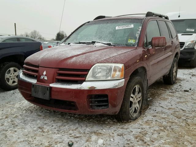 4A4MN31S24E053658 - 2004 MITSUBISHI ENDEAVOR X BURGUNDY photo 2