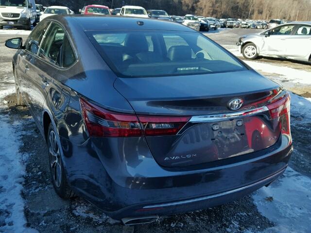 4T1BK1EB3GU194542 - 2016 TOYOTA AVALON XLE CHARCOAL photo 3