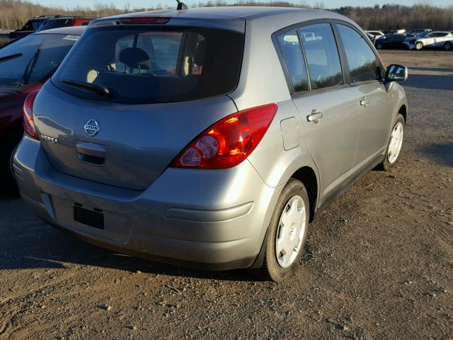 3N1BC13EX9L437858 - 2009 NISSAN VERSA S SILVER photo 4