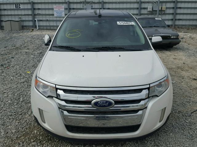 2FMDK4KC5BBB16107 - 2011 FORD EDGE LIMIT WHITE photo 9