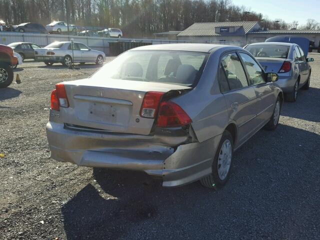 2HGES15684H555011 - 2004 HONDA CIVIC LX GOLD photo 4